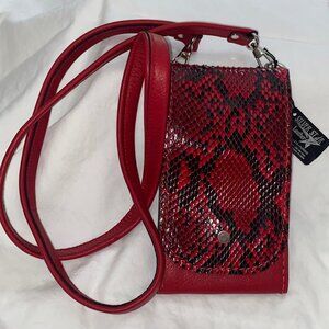 Silver Star Leather Crossbody